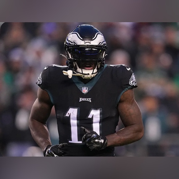 Nike Authentic On Field Philadelphia Eagles AJ Brown Black Jersey Men’s Size: L - Picture 3 of 7